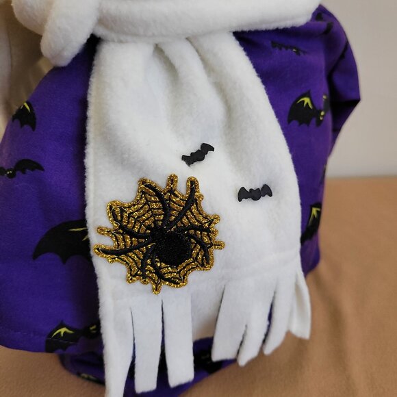 Spooky Bats 2pc Halloween Outfit/scarf set for 11" Mattel Child Grogu Yoda dolls - Picture 3 of 7